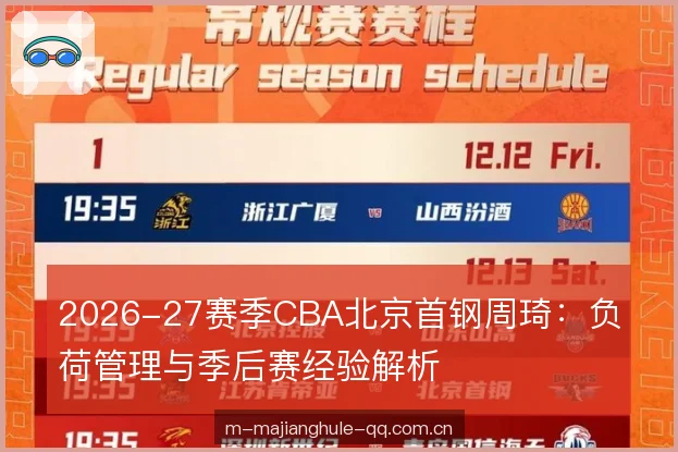 2026-27赛季CBA北京首钢周琦:负荷管理与季后赛经验解析 2026-27赛季CBA北京首钢周琦:负荷管理与季后赛经验解析